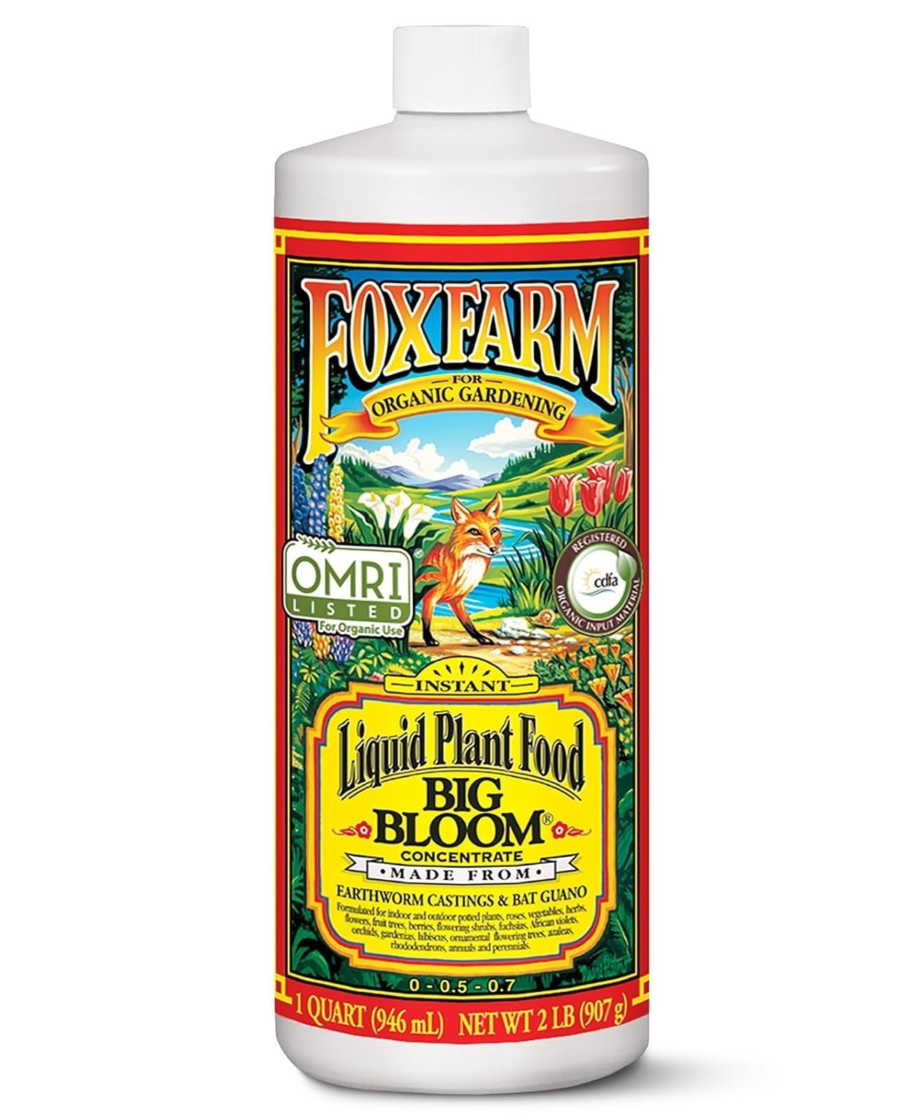 Fox Farm Big Bloom Liquid Plant Food – Organic Bloom Fertilizer for Flowering &