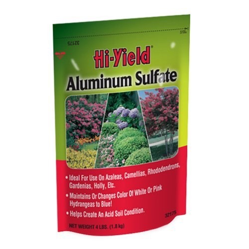 Hi-Yield Aluminum Sulfate 4 lb Hydrangea Sulphur Sulphate Evergreen Fertilizer