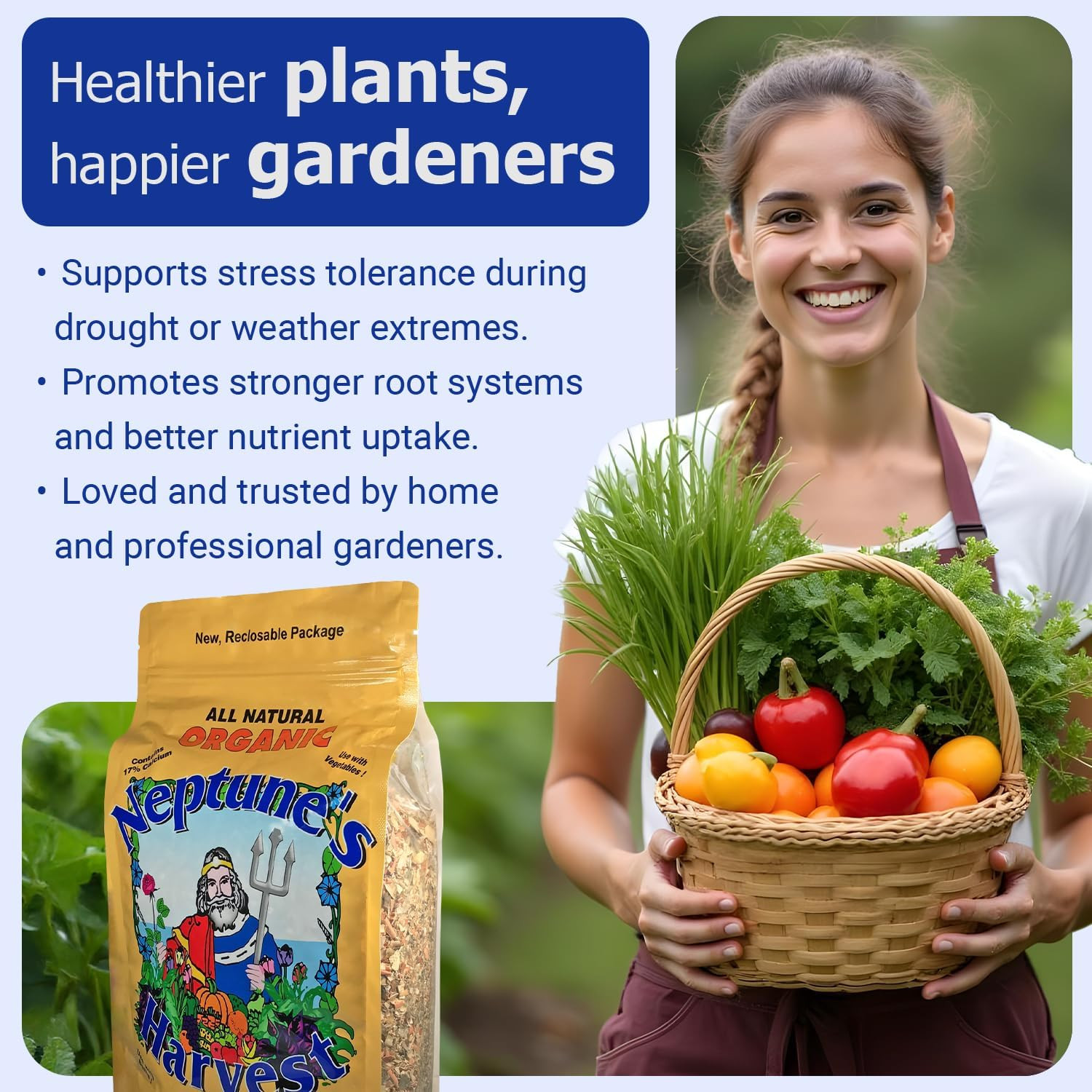 Neptune’S Harvest Organic Crab & Lobster Shell Multi-Purpose Plant Food (5-3-0)