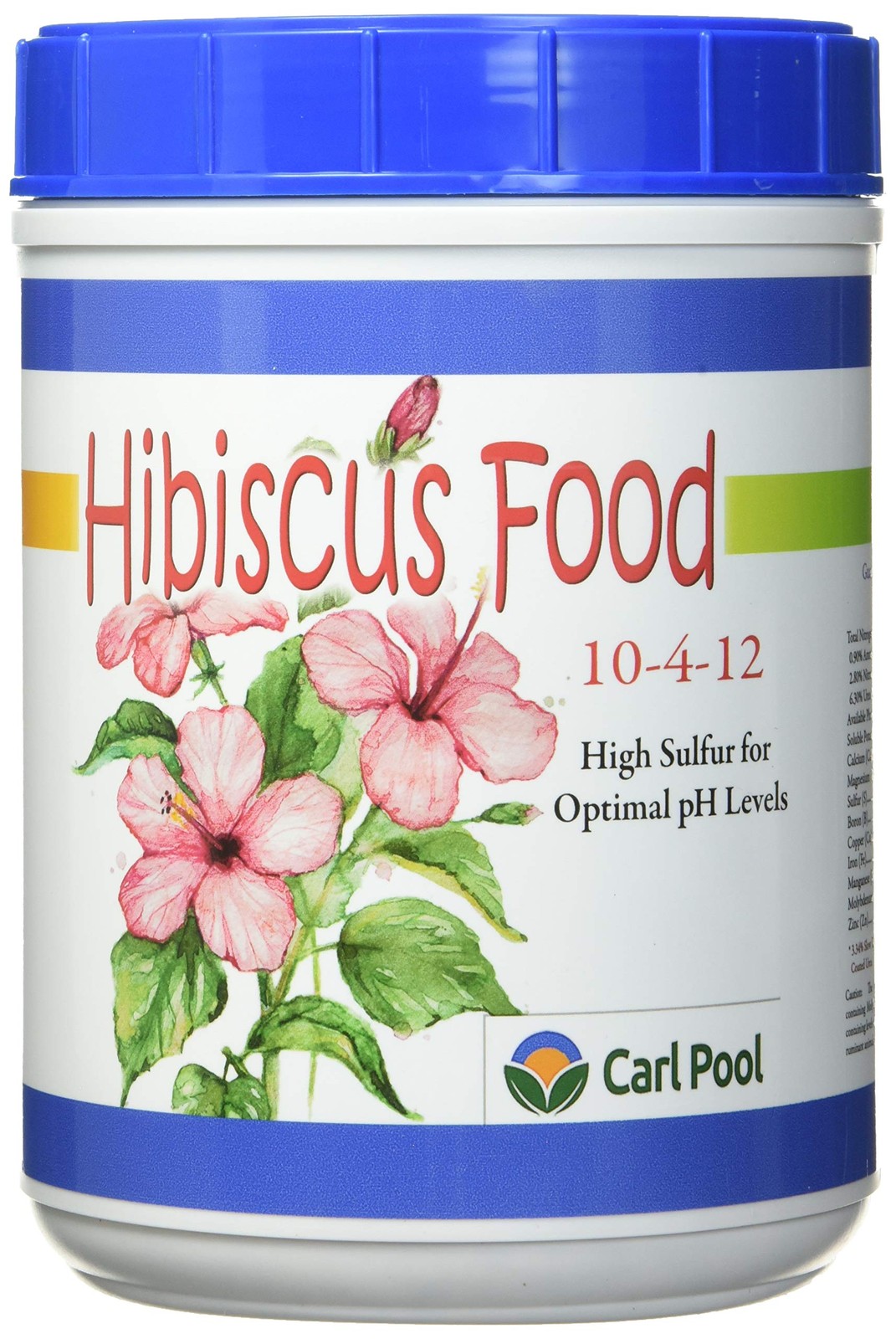Carl Pool Hibiscus Plant Food 10-4-12 4 Lbs