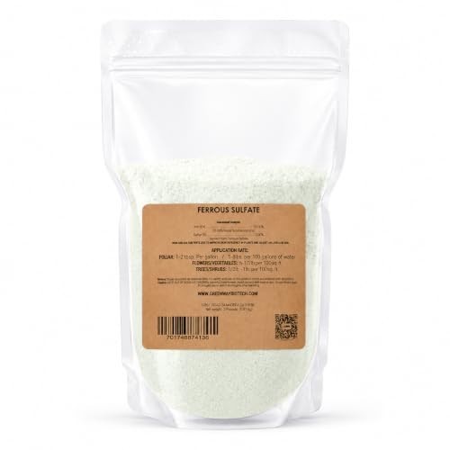 Ferrous Sulfate Heptahydrate Fertilizer 20% Iron 12% Sulfur 2 lb