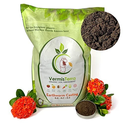 Earthworm Castings 10 LB Organic Soil Amendment Fertilizer Fine Granules