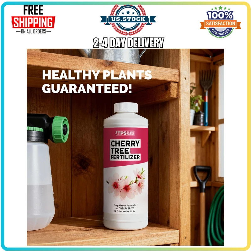 Cherry Tree Fertilizer Liquid Plant Food for Blooms Fruit and Roots 8 oz