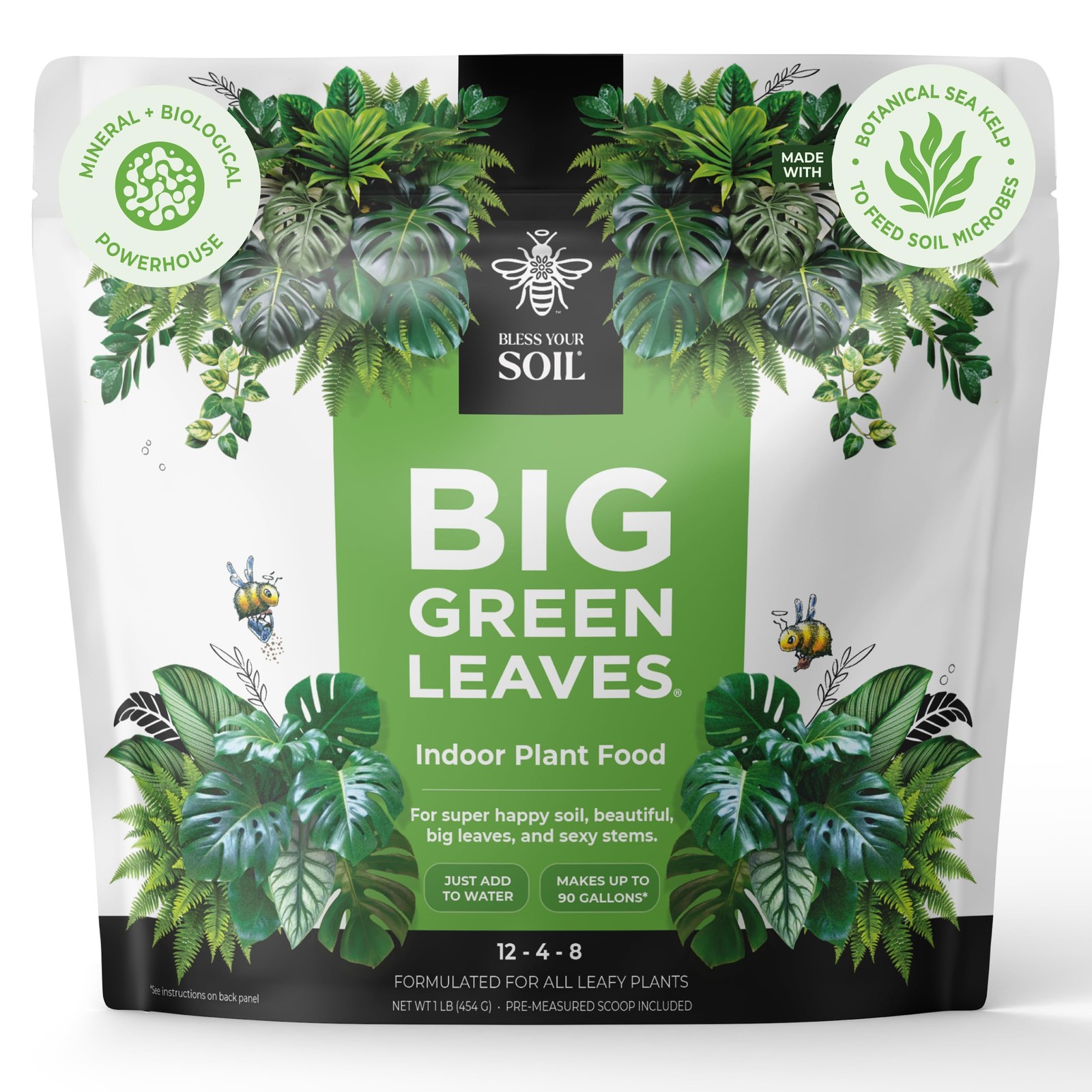 Houseplant Fertilizer 4X Concentrated Sea Kelp Indoor Plant Food 1lb