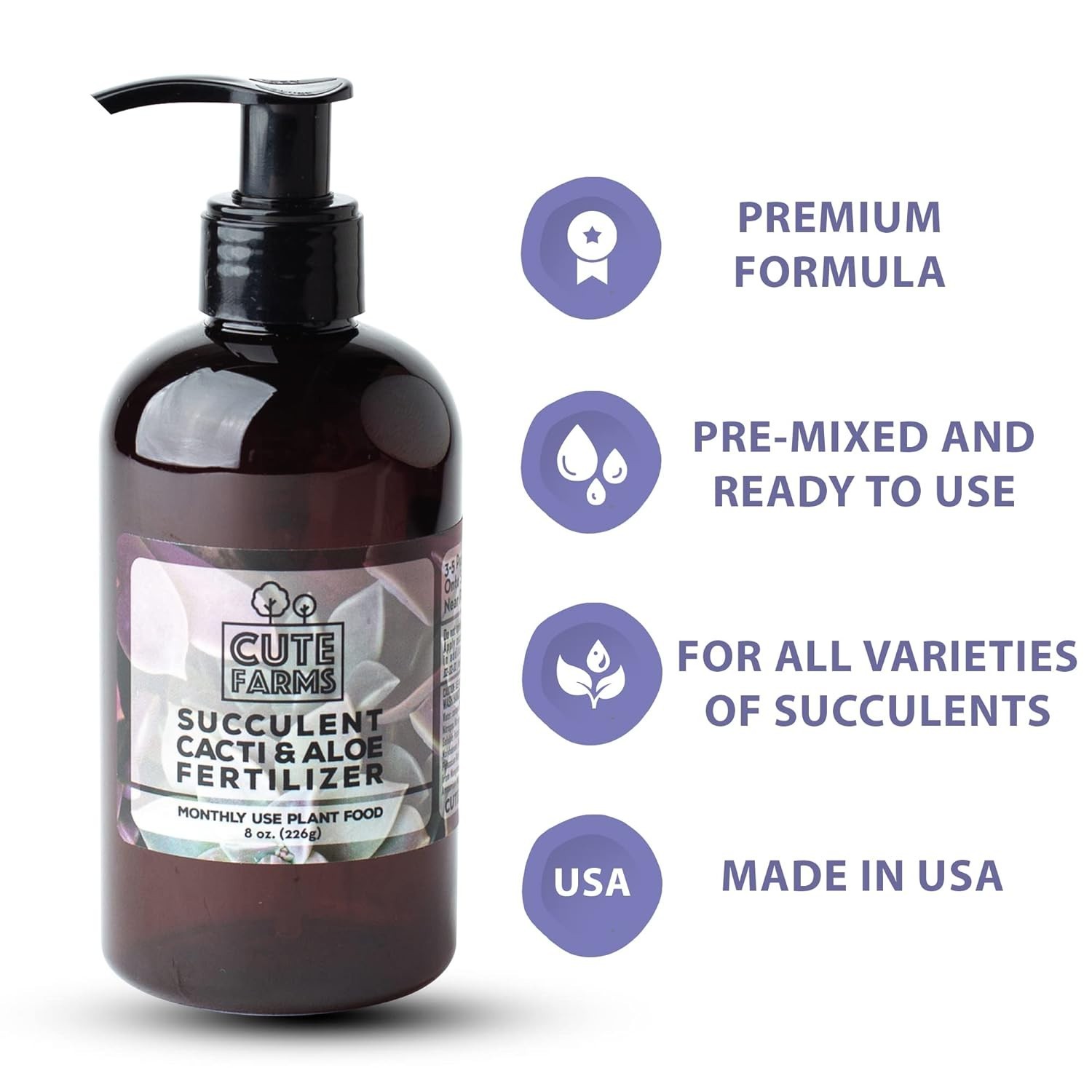 8 oz. Ready-to-Use Succulent Fertilizer with Dispensing Pump for Optimal Growth