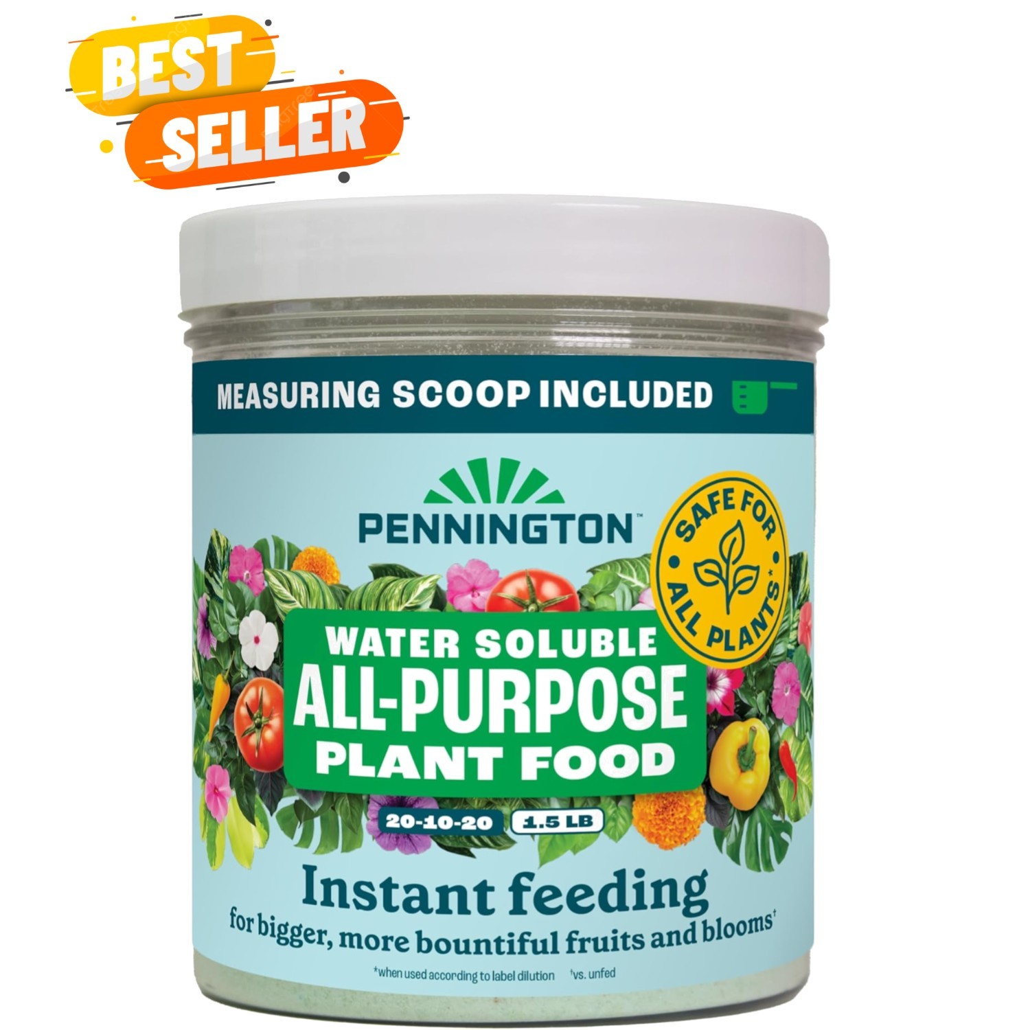 Water Soluble All Purpose Plant Food 20-10-20-1.5 lb