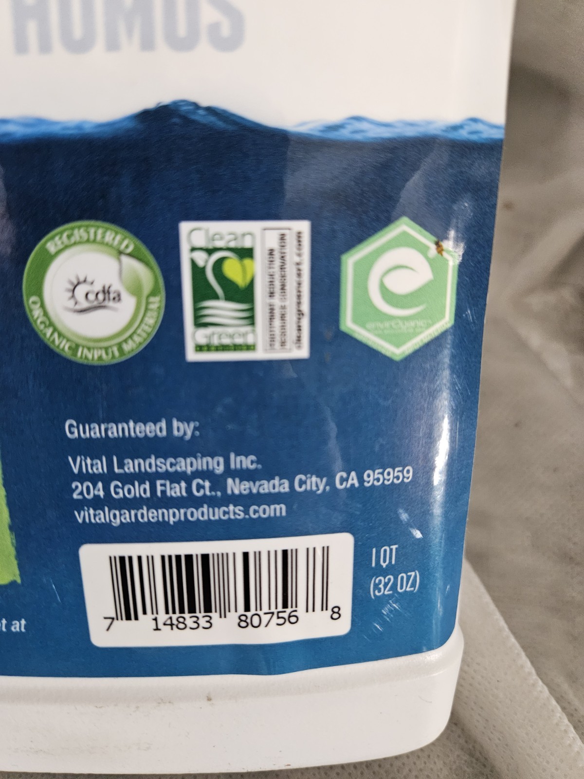 Vital Garden Products Baseline Liquid Humus Organic Gardening Vegetable