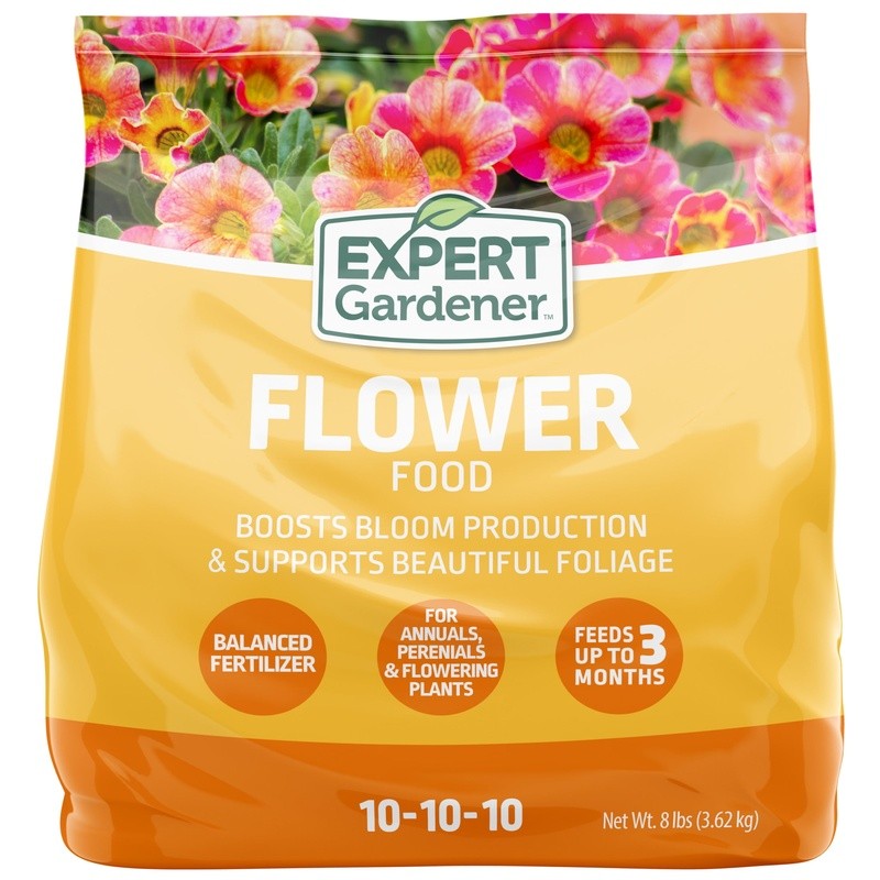 Flower Food Fertilizer 10-10-10 Granules Time Release 3 Months Annual Perennials