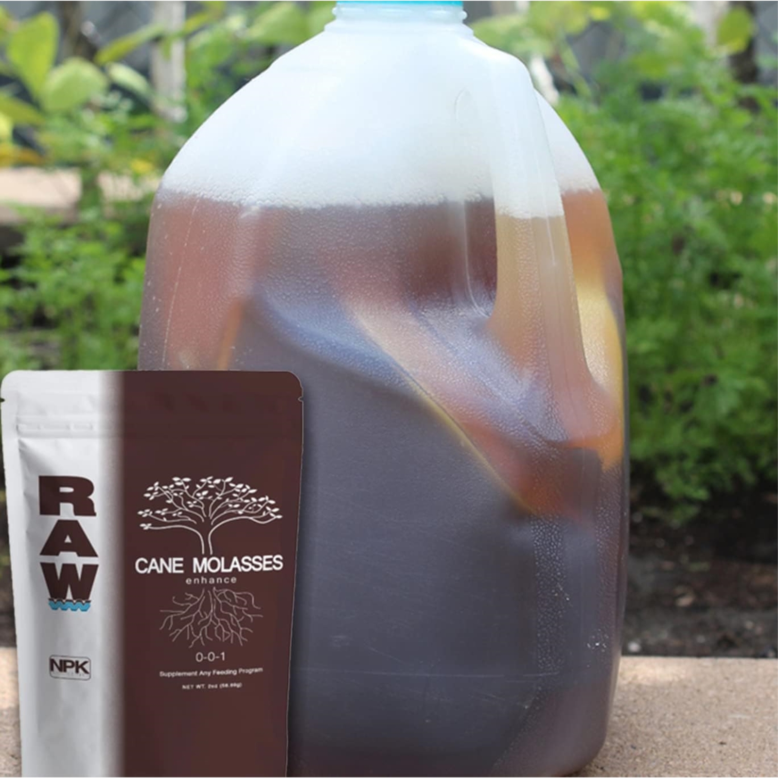RAW Cane Molasses Enhance Water-Soluble Biostimulant, 8oz- for Plant Growth