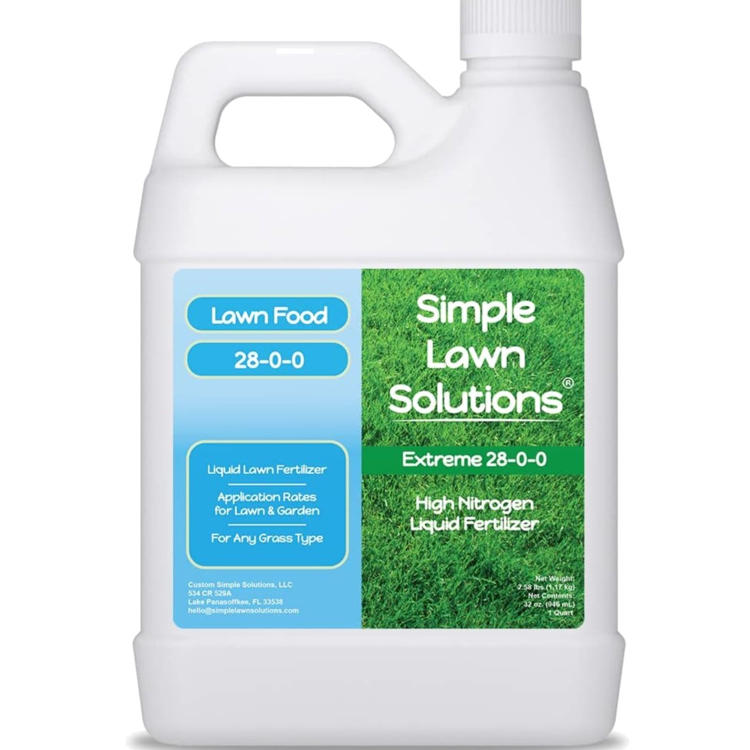 Maximum Green & Growth- High Nitrogen 28-0-0 NPK- Lawn Food Quality Liquid Fe…