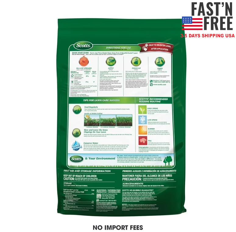 Scotts Green Max Lawn Food, Fertilizer Plus Iron Supplement, 5,000 sq. ft
