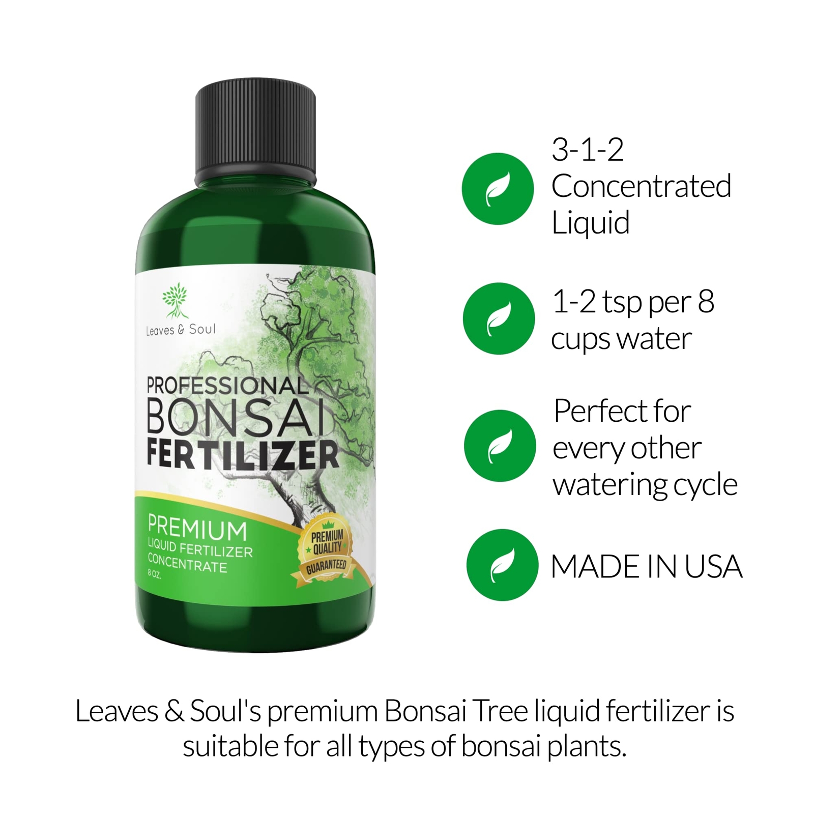 Professional Liquid Bonsai Plant Fertilizer | 312 Concentrate For Bonsai Plants