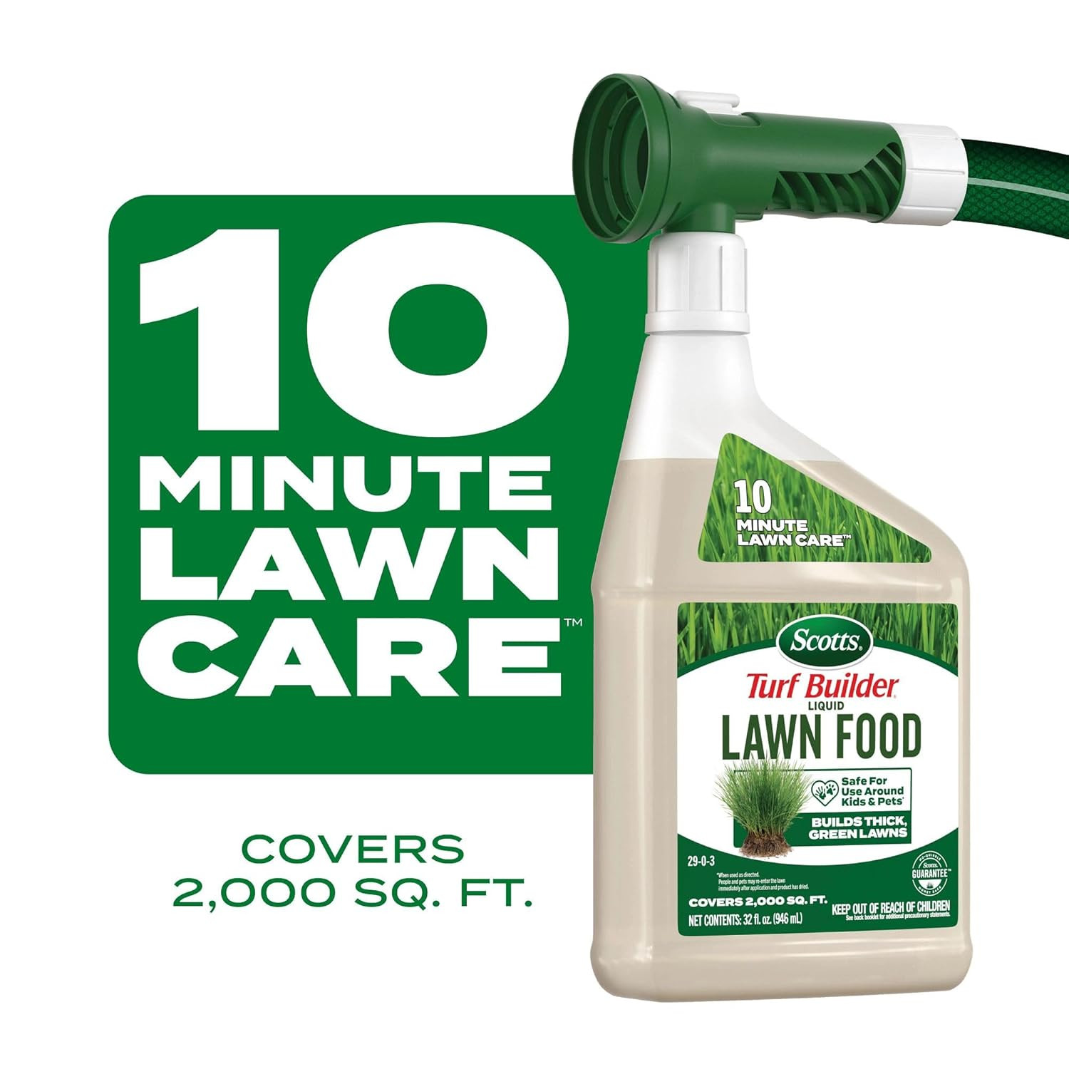 Scotts Turf Builder Liquid Lawn Food – Lawn Fertilizer for Any Grass Type, Grass