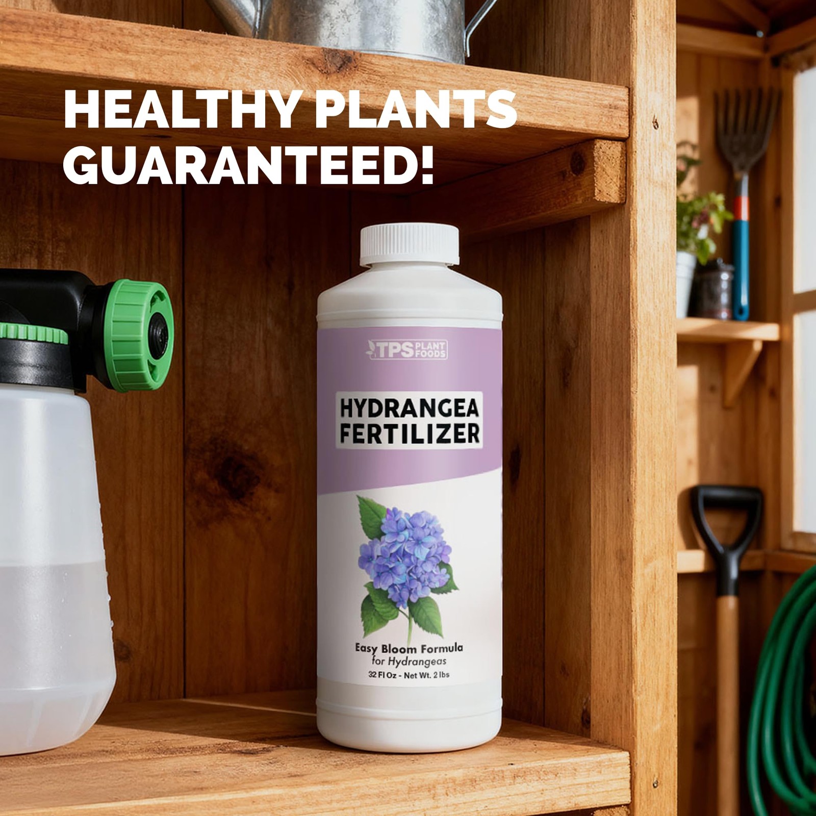 Hydrangea Fertilizer Liquid Plant Food for Bigger Blooms Rich Flower Color &