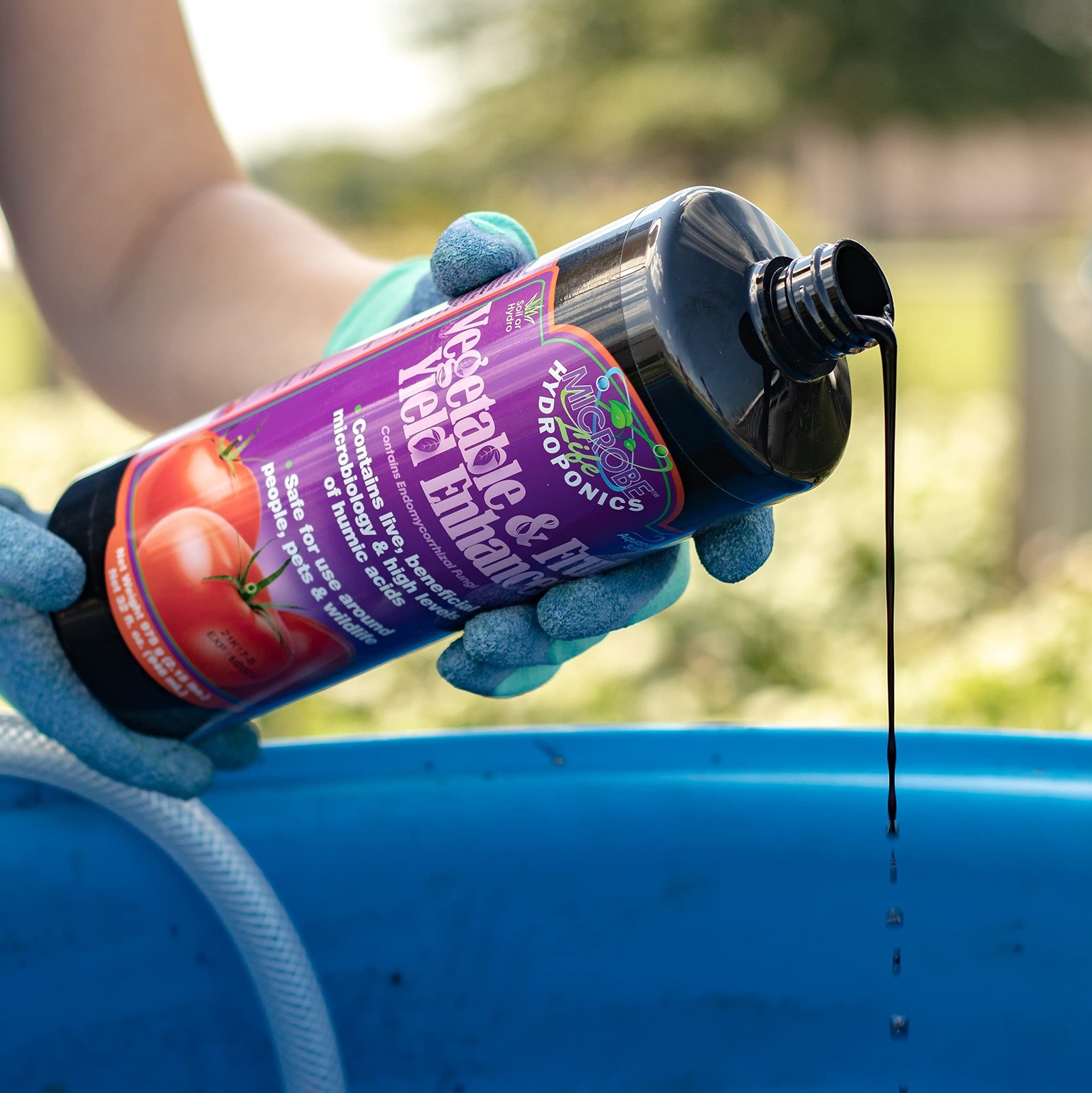 Microbe Life Hydroponics ML21345 Vegetable & Fruit Yield Enhancer, 16 oz