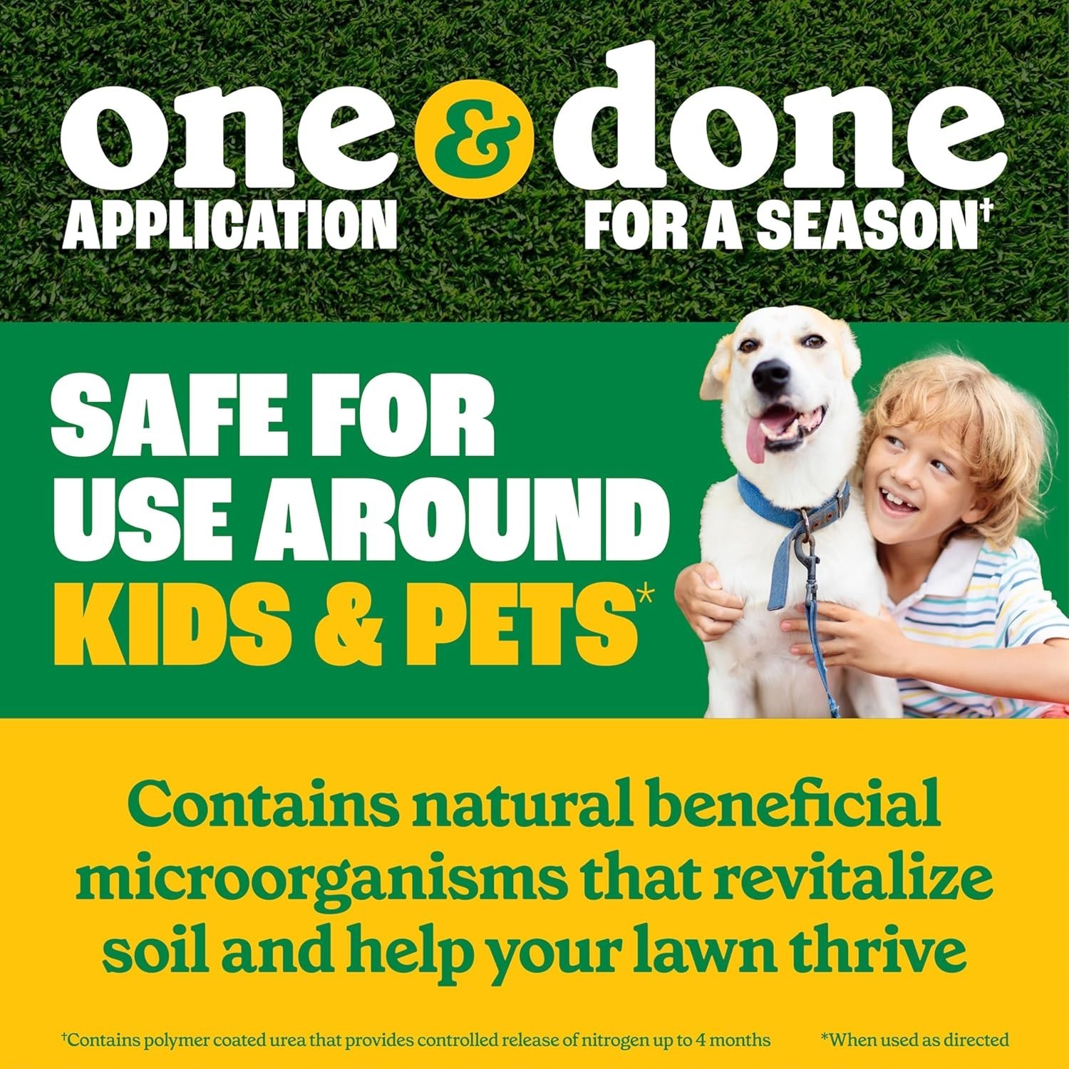 Full Season Lawn Fertilizer 4M 32-0-5 RF, 11.2 LB