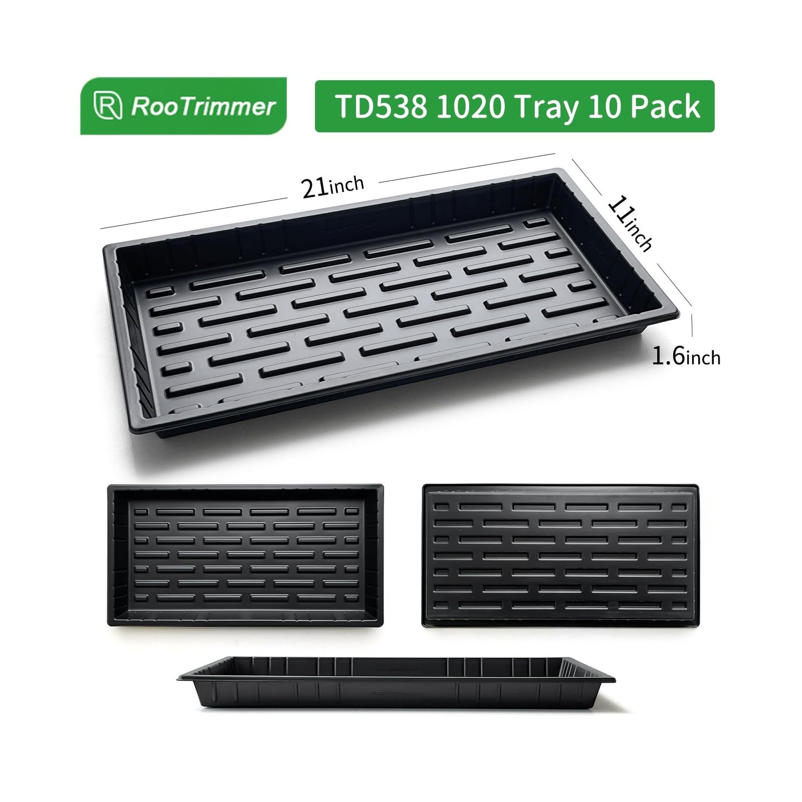 RooTrimmer Growing Trays, 1020 Plant Nursery Trays Heavy Duty Seed Starter Fl…