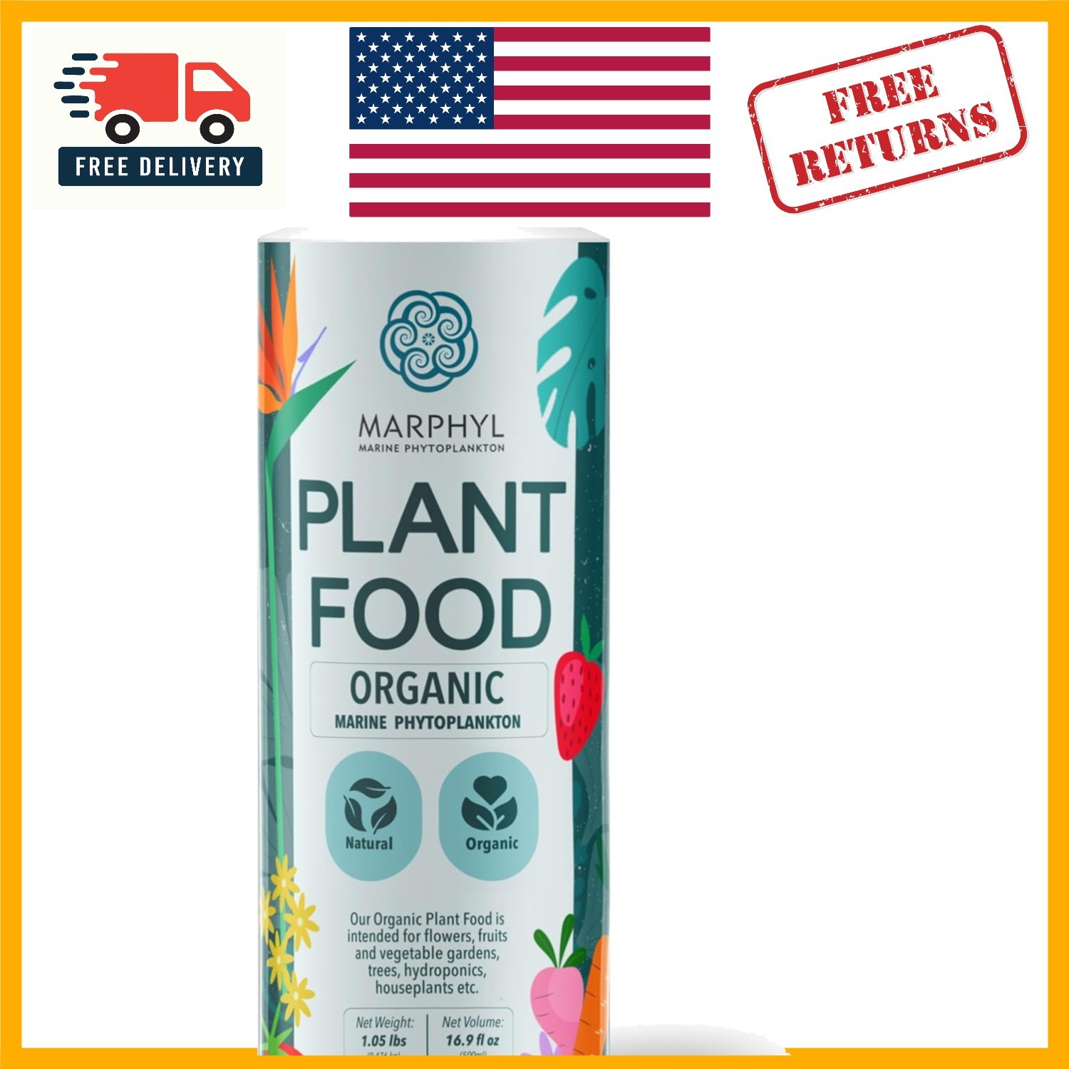 16.9 oz Organic Liquid Fertilizer – Nutrient-Packed for Indoor & Outdoor Plants