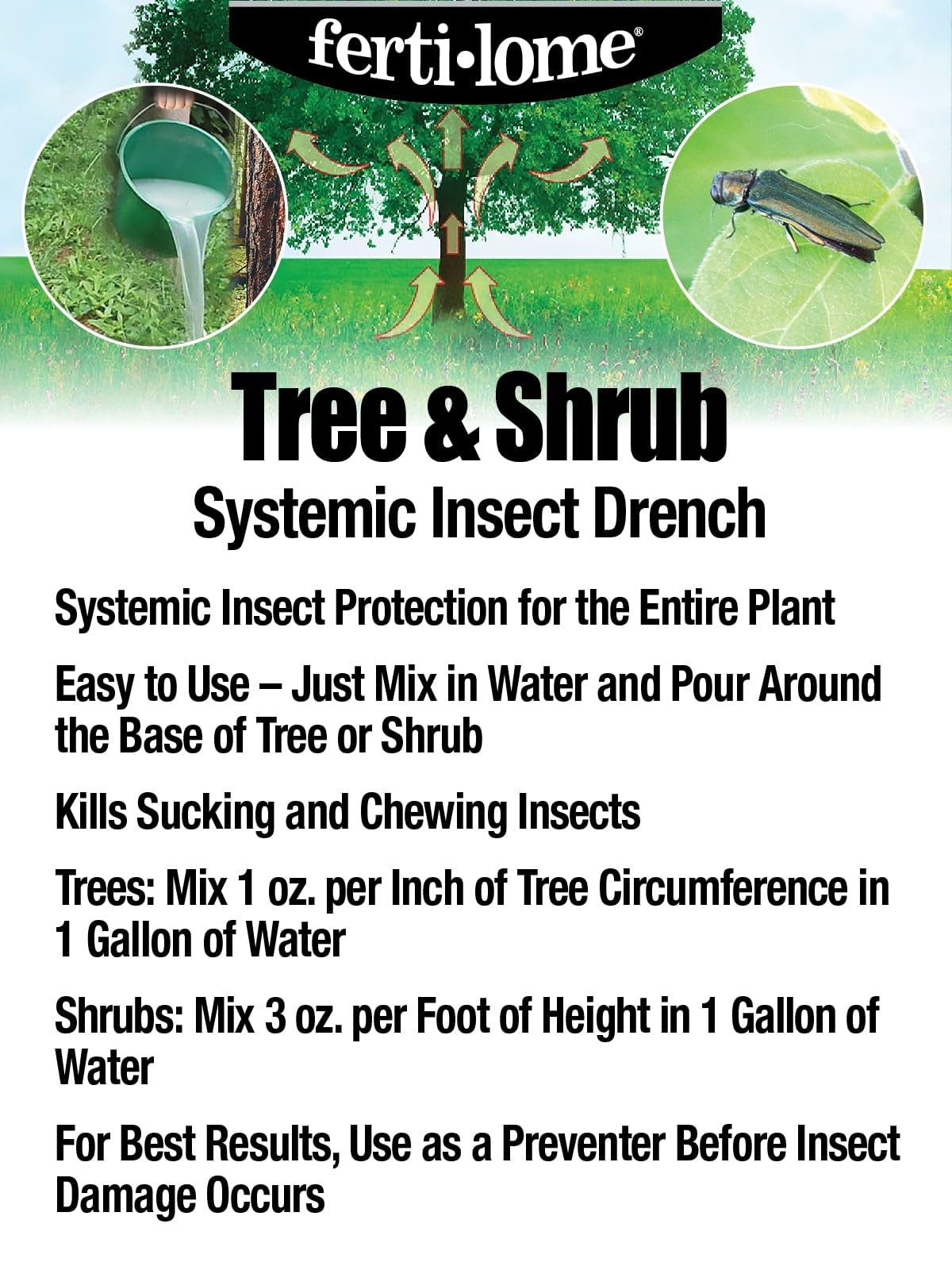 Fertilome (11208) Tree & Shrub Drench (2.5 gal) 2.5 gal, No Color