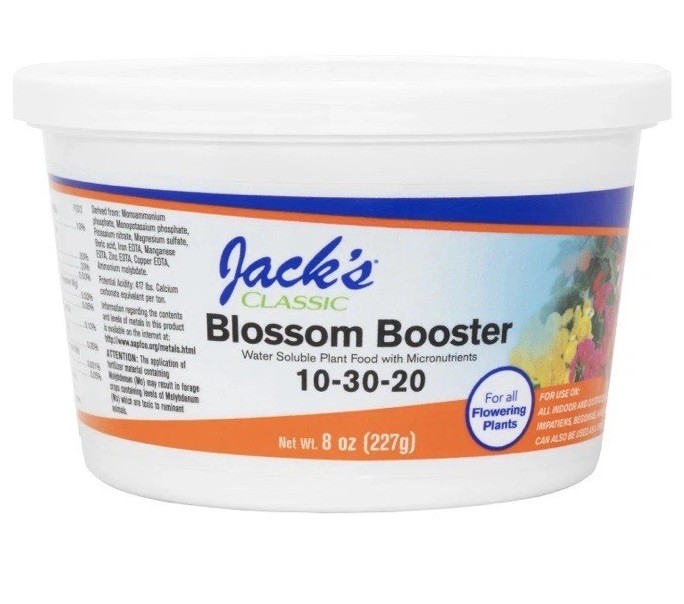 Jack’s Classic 10-30-20 Blossom Booster Water-Soluble Fertilizer, 8oz