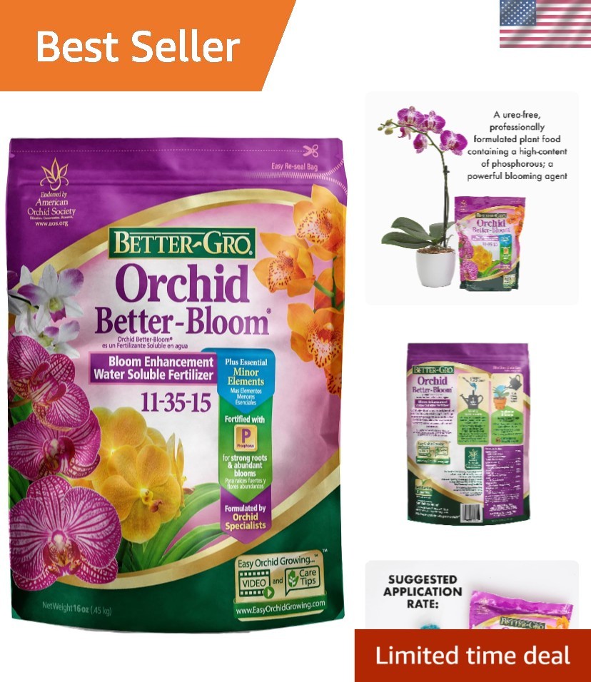 Professional 16oz Orchid Fertilizer – Urea-Free For Vibrant, Lasting Blooms