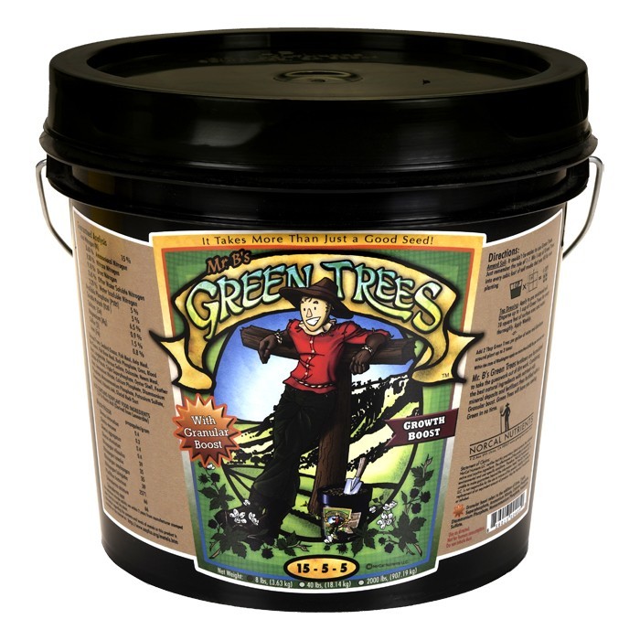 Mr. B’s Green Trees Growth Boost 15-5-5 Fertilizer 8lb–Hybrid Veg Phase Enhancer