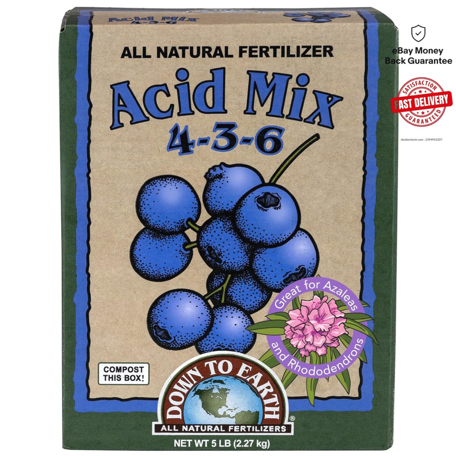 5 lb Organic Plant Food for Lush Raspberries & Rhododendrons – Eco-Friendly
