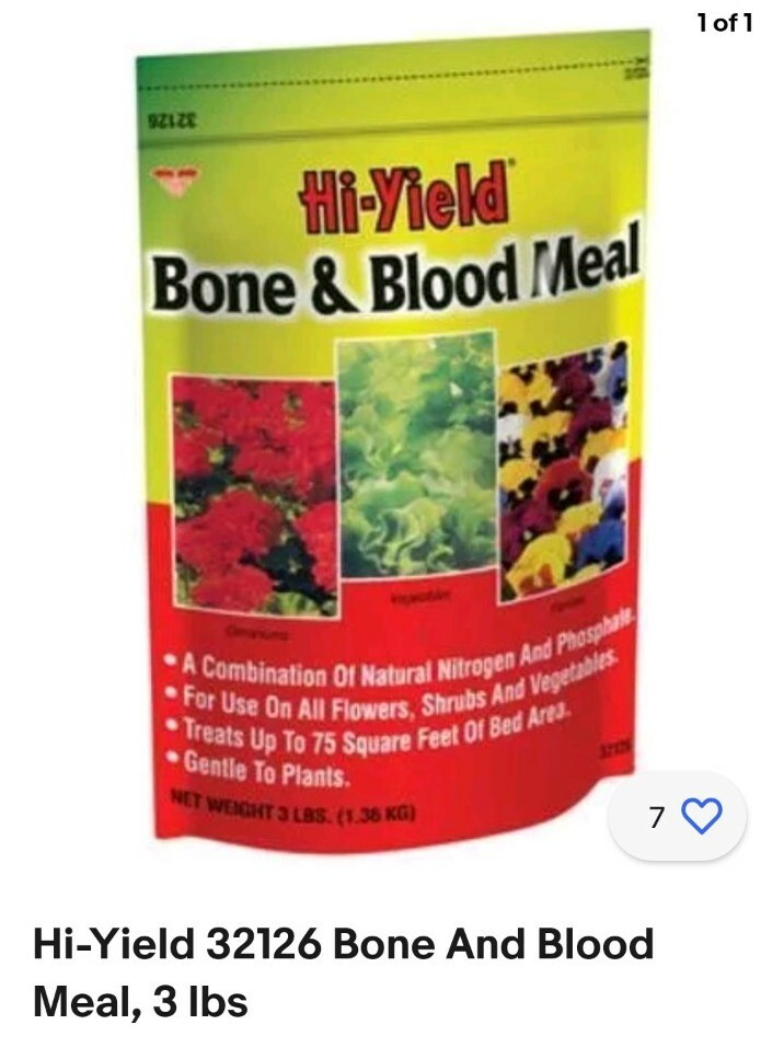 Hi-Yield 32126 Bone And Blood Meal, 3 lbs