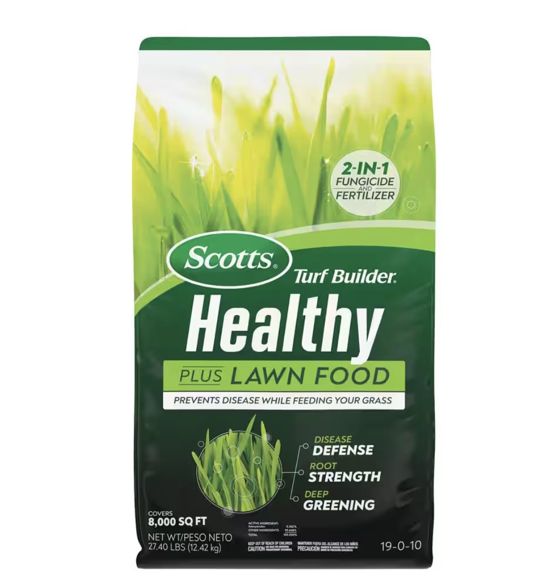 Scotts Turf Builder Healthy Plus Lawn Food Fertilizer 27 Lbs 8,000 Sq Ft