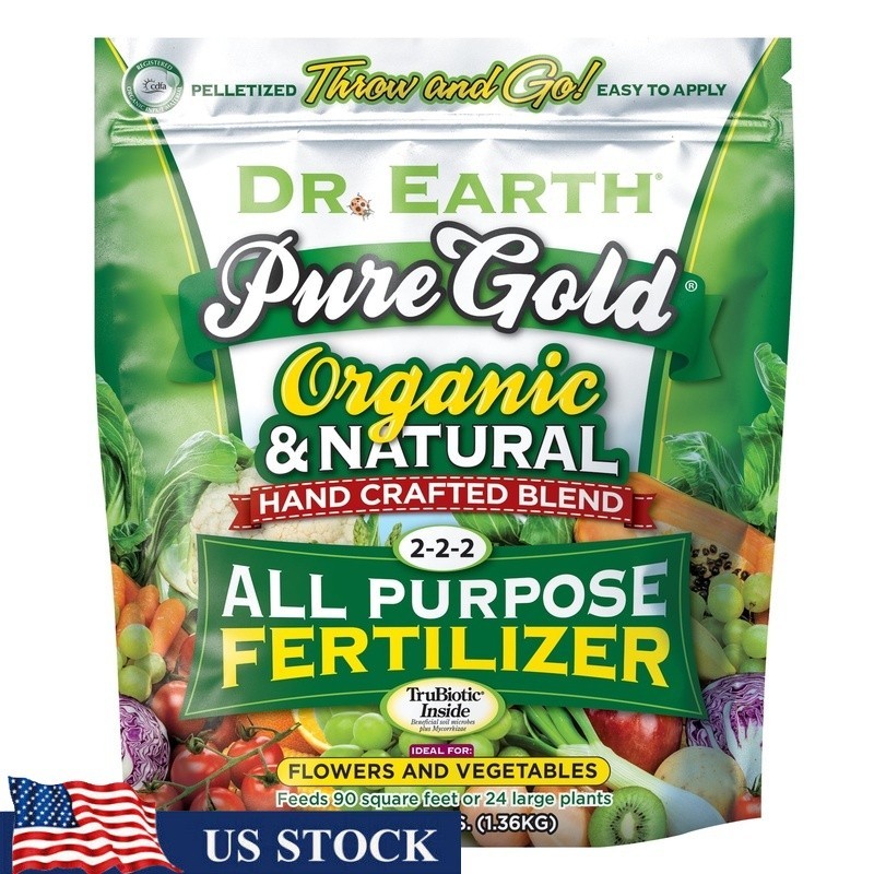 Organic All Purpose Fertilizer 3 lb Quick Nutrient Release Plant Food 2-2-2 NPK