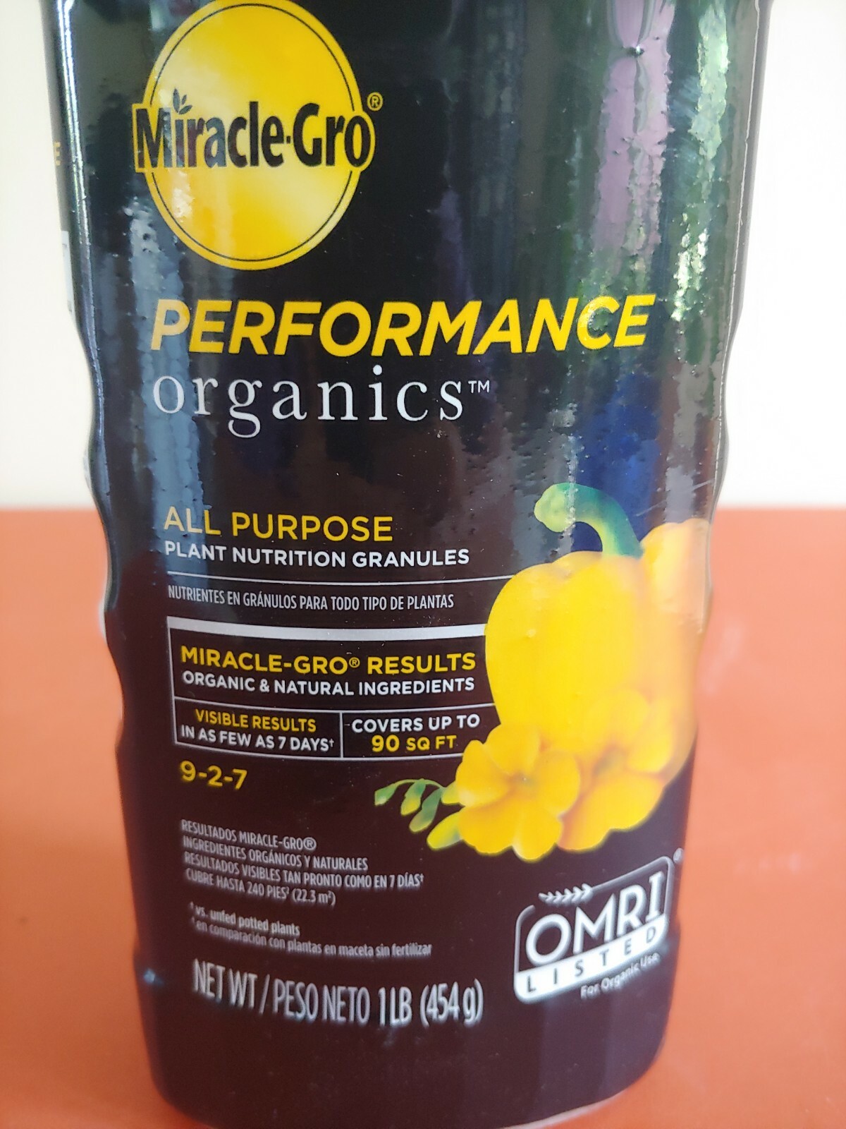 Miracle-Gro Performance Organics All Purpose Plant Nutrition Granules Food 1 lb