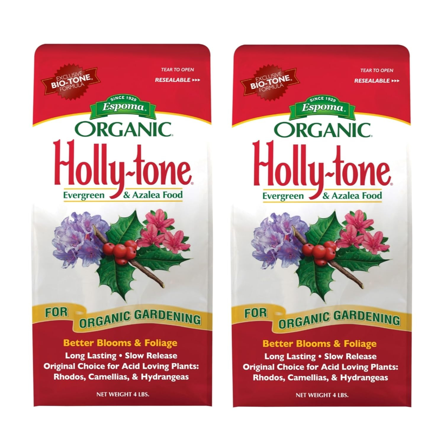 Espoma Organic Holly-Tone 4-3-4 Natural & Organic Evergreen & Azalea Plant Food;