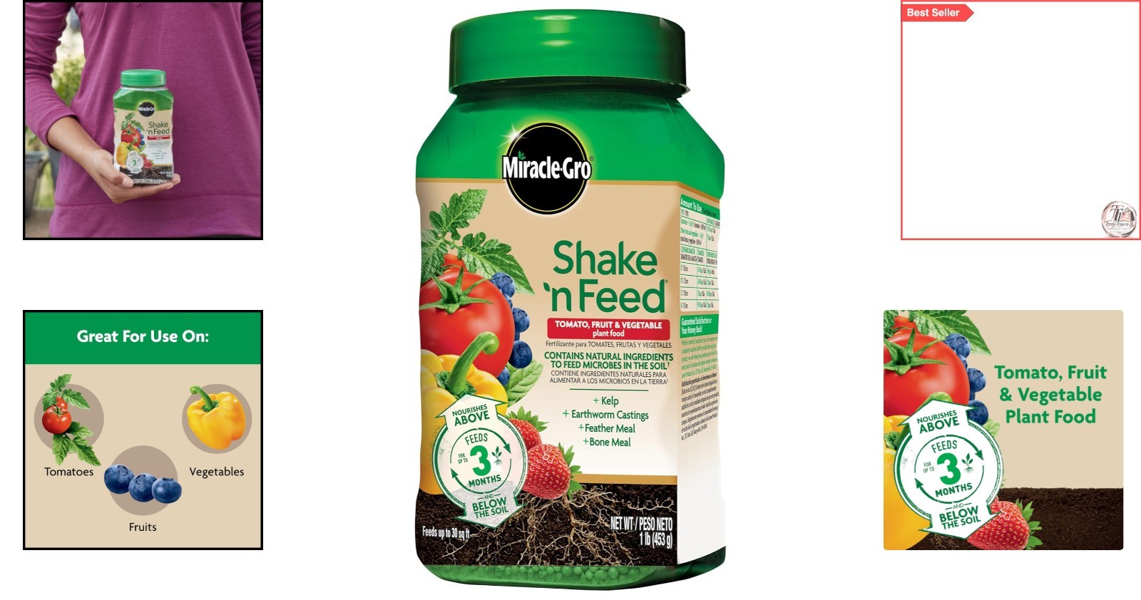 Shake ‘N Feed Tomato & Vegetable Fertilizer – 3- Nutrient Boost