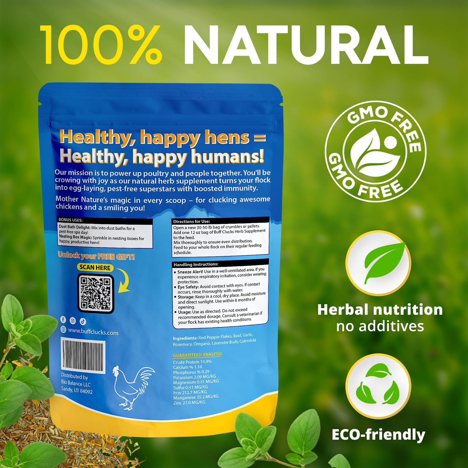 Herb Supplement for Backyard Chickens – Natural Chicken Treats, Poultry Feed …