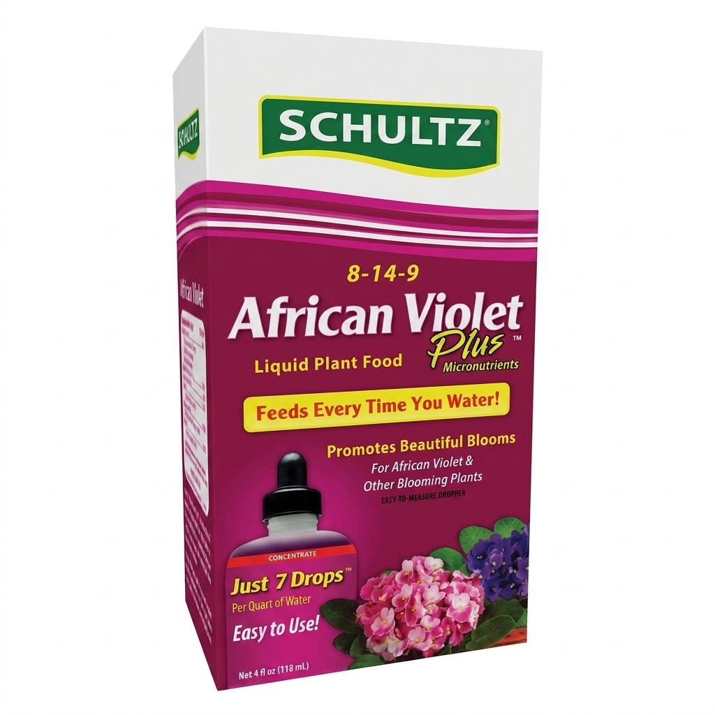Schultz African Violet Plus Liquid Plant Food 4 oz 8-14-9 Fertilizer Drops