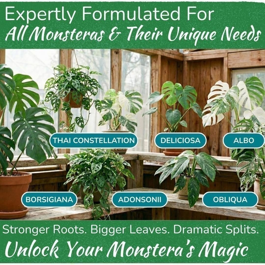 Monstera Plant Food – 5-2-3 Liquid Fertilizer for Monstera, Pothos & Snake (8oz)