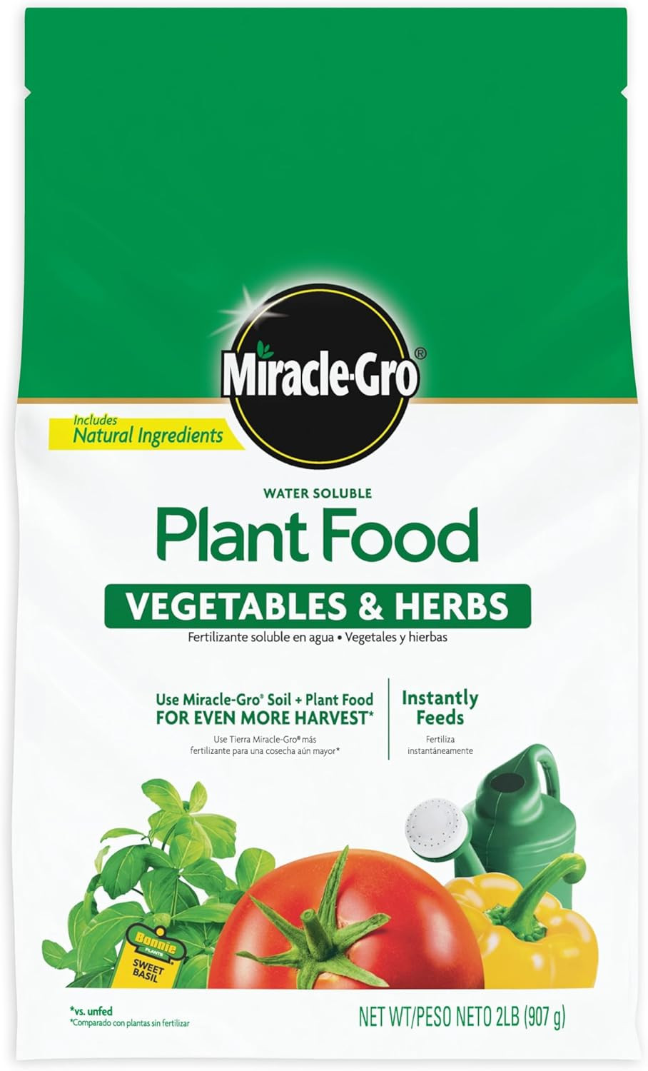 Miracle-Gro Water-Soluble Plant Food for Vegetables & Herbs – Garden Fertilizer