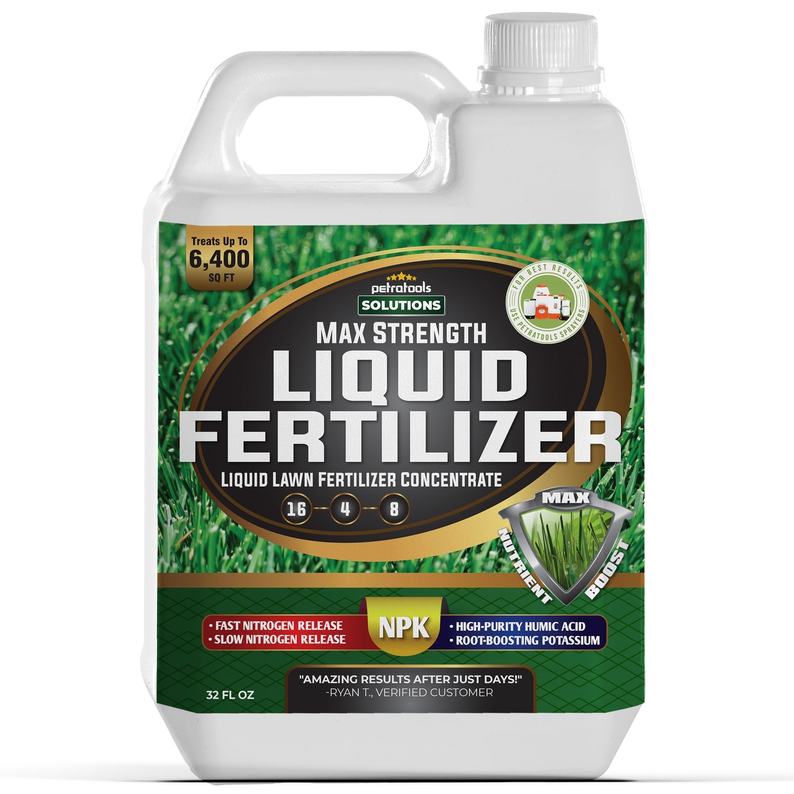 PetraTools Liquid Fertilizer, 16-4-8 Lawn Fertilizer, Liquid Lawn Fertilizer …