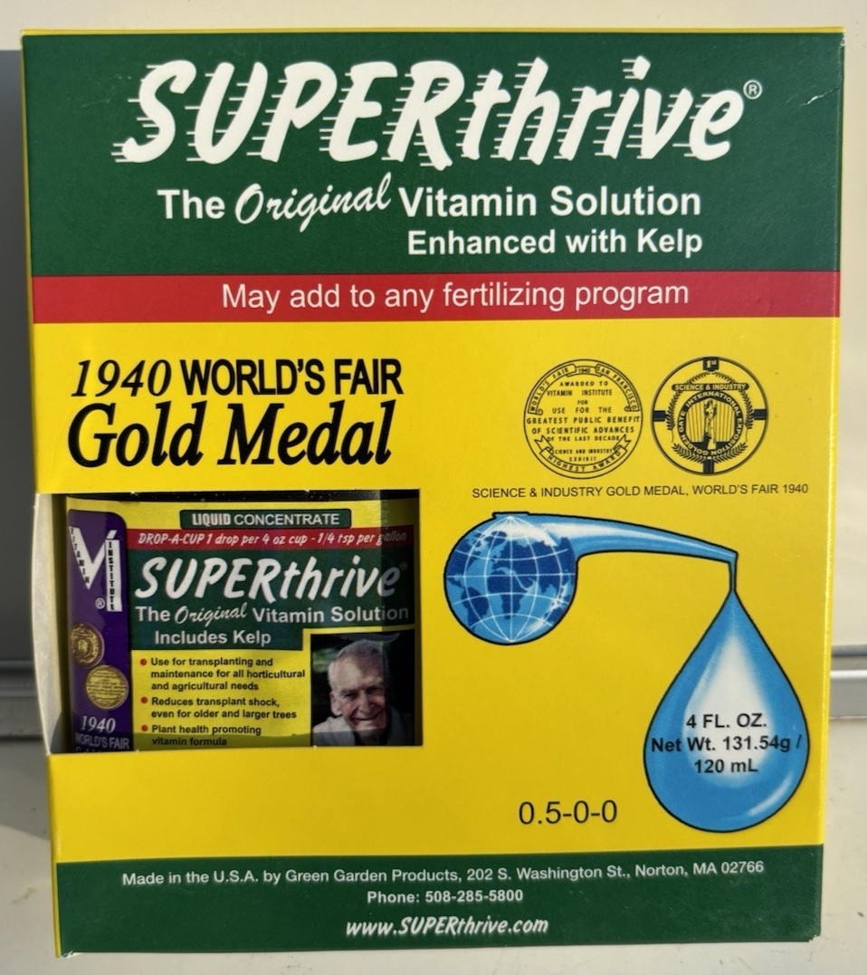 Superthrive Liquid Plant Fertilizer – 4oz. The Original Vitamin Solution