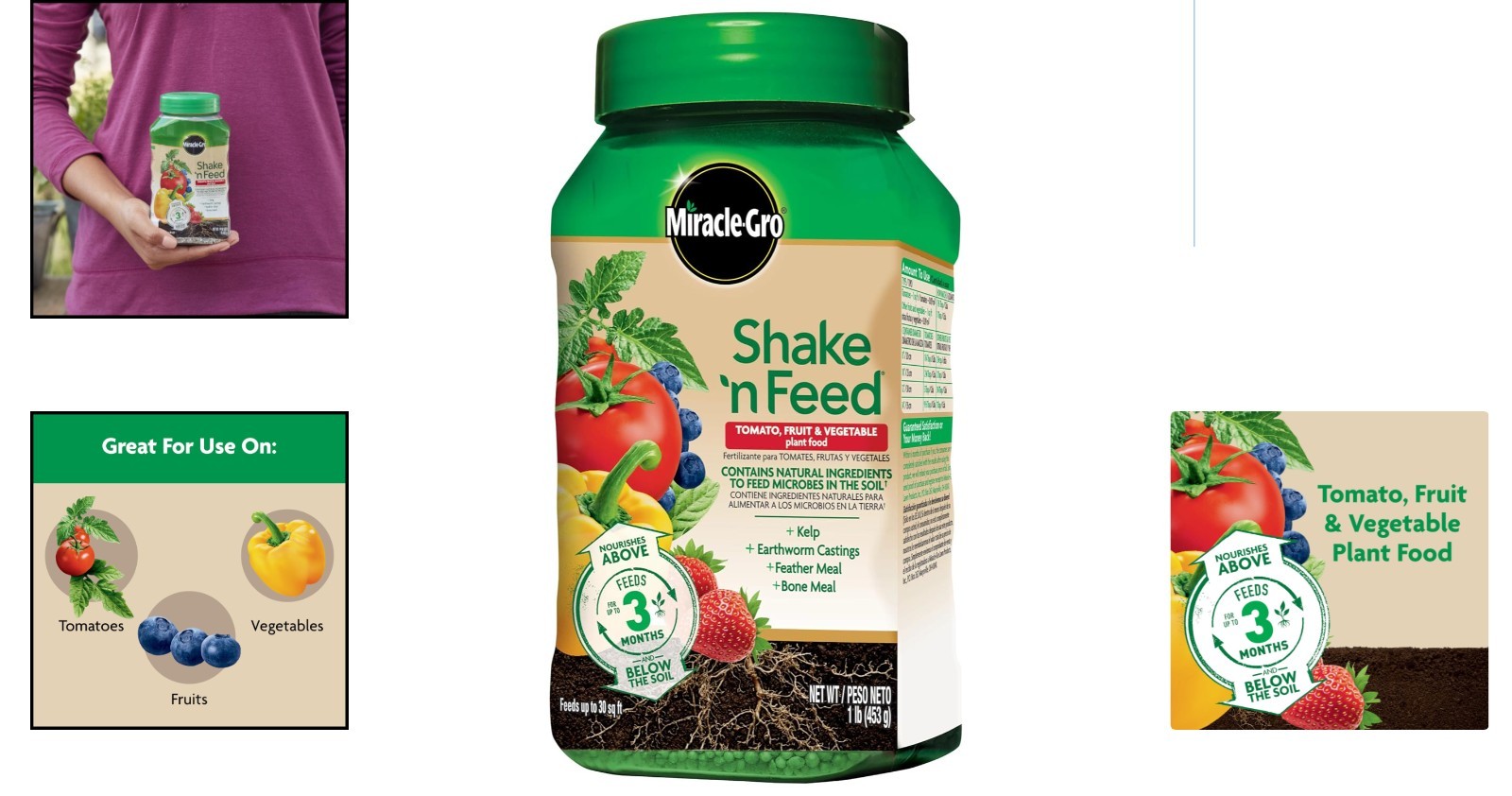 Continuous Release 1 lb. Plant Food for Tomatoes & Vegetables, Granular Formula