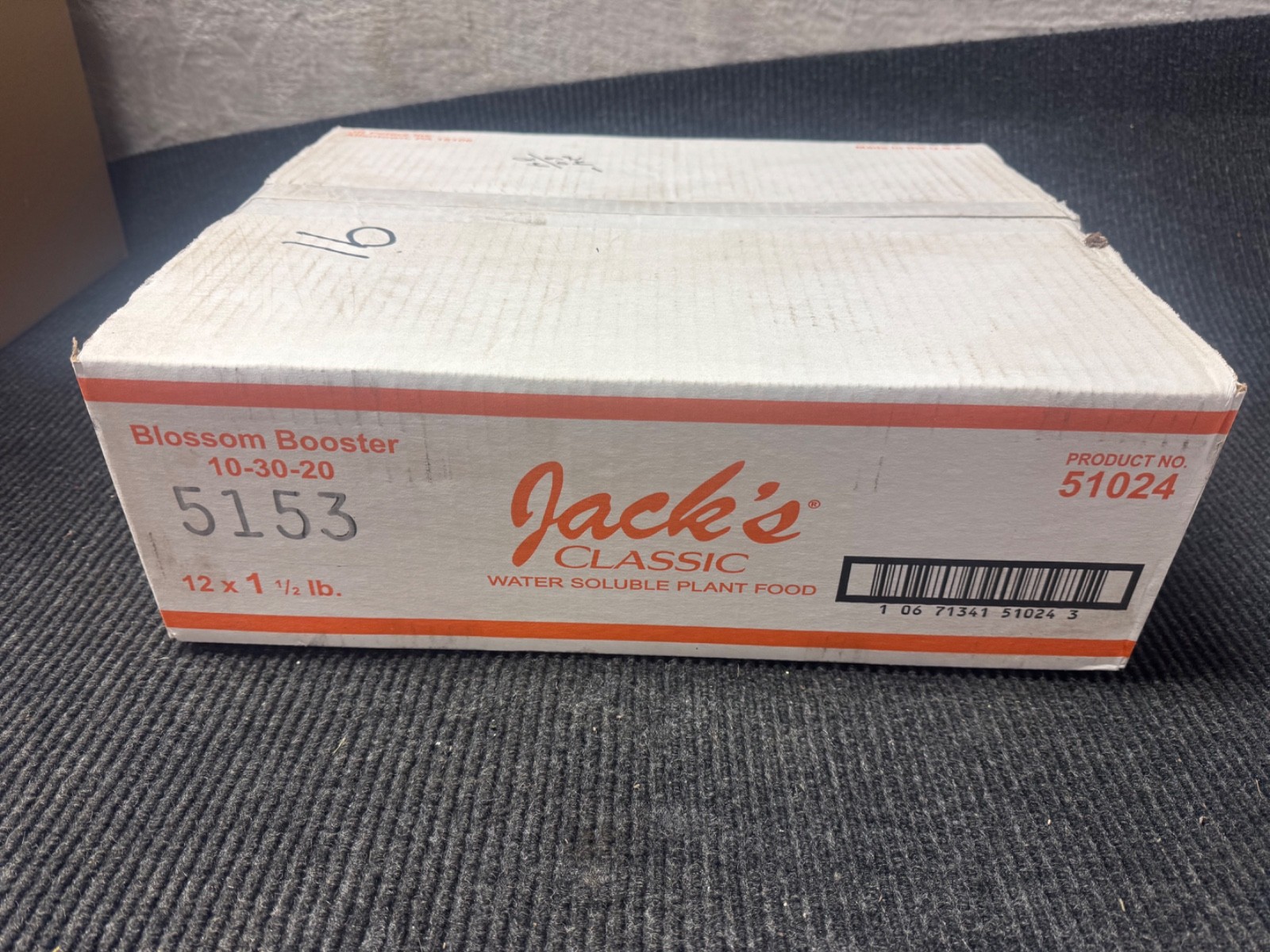 Case Qty 12 New Jack’s Classic Blossom Booster Feed 10-30-20 1.5 lb.