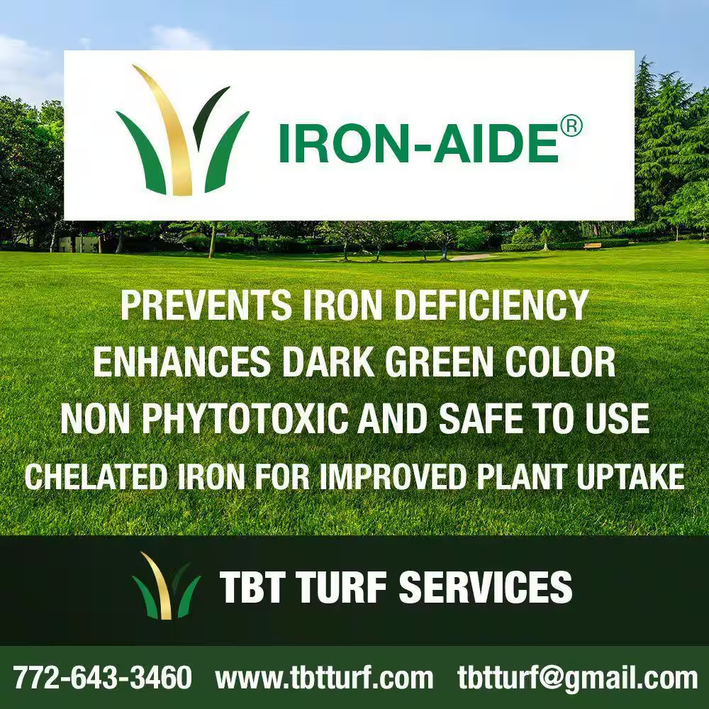 Chelated Iron for Prevention and Correction of a Iron Deficiency in All Turf Gra