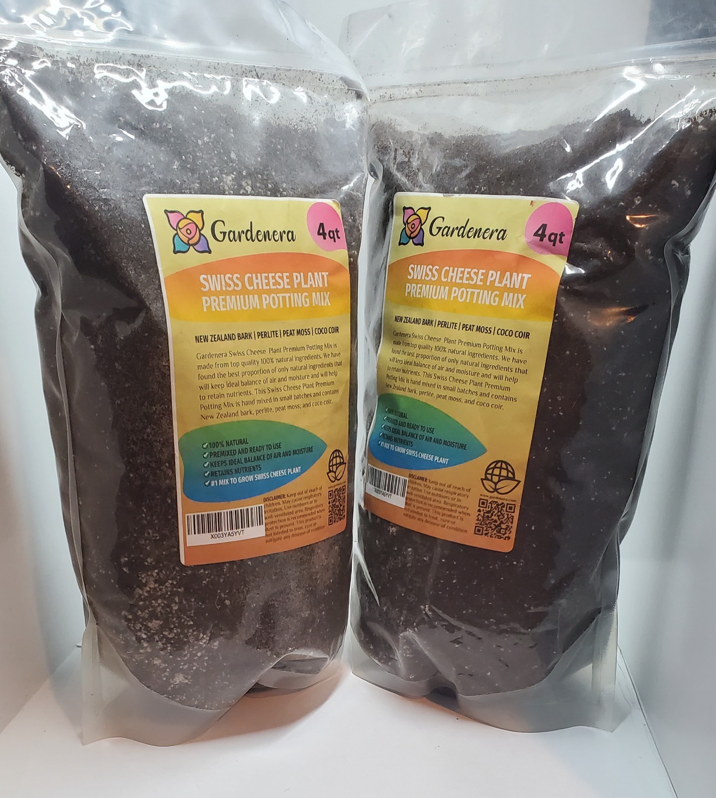 2pk GARDENERA Swiss Cheese Plant Soil Blend – Enhance Root Development and Reta