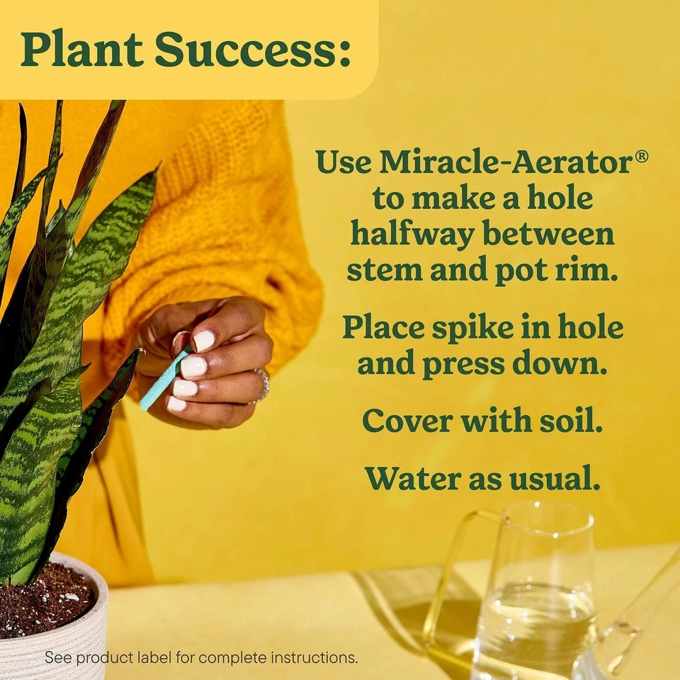 Miracle-Gro Indoor Plant Food Spikes for All Plants, Fertilizer Spikes for Ho…