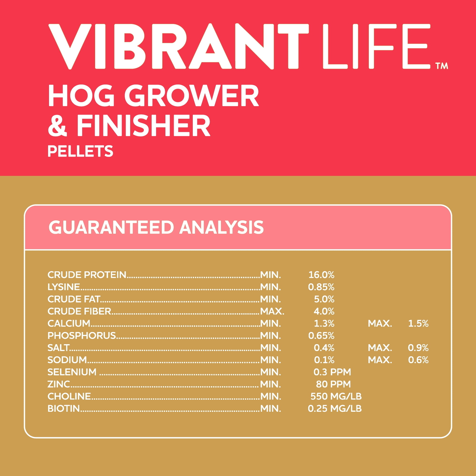 Hog Grower & Finisher Pellet Feed, 40 lbs