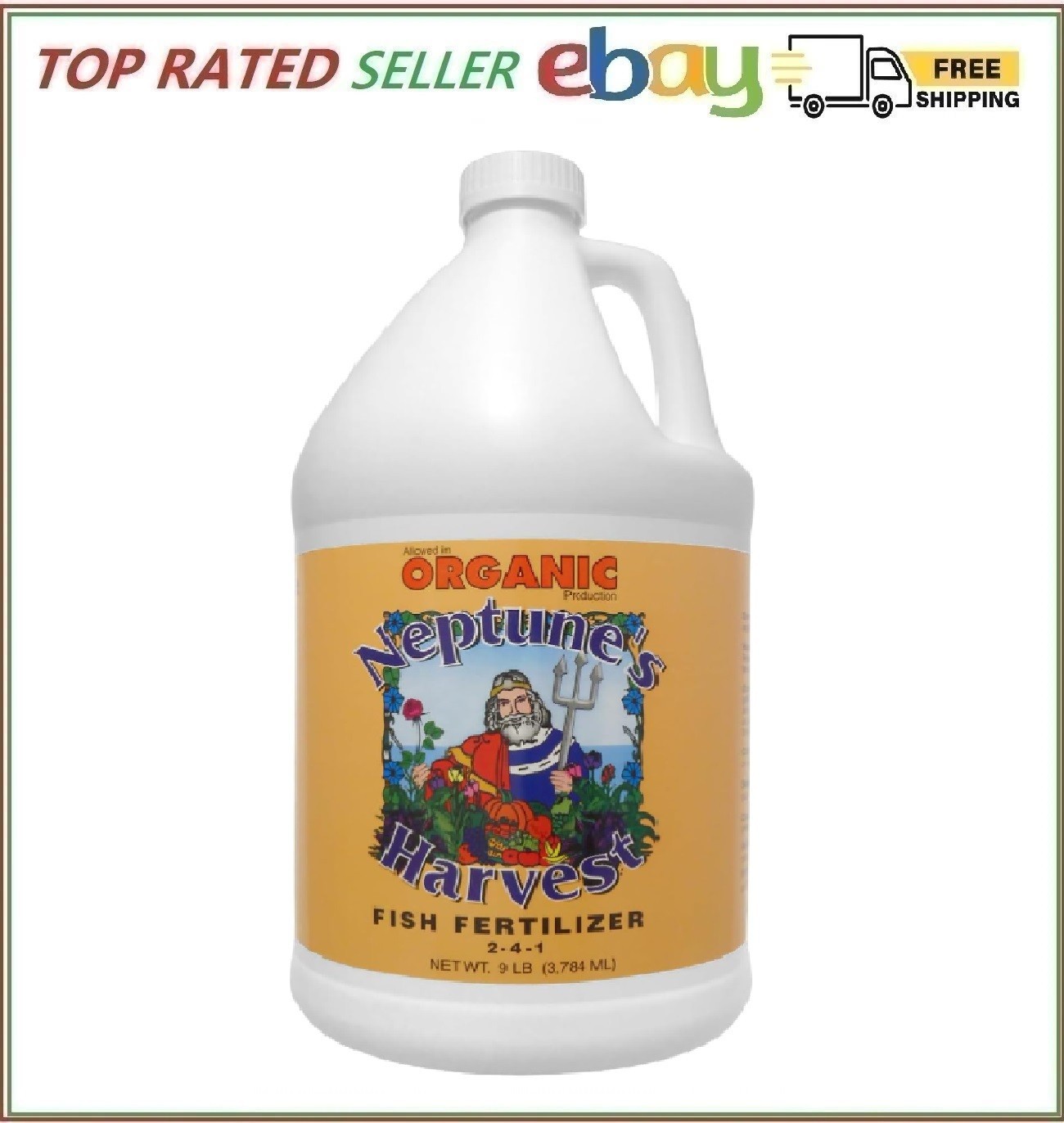 Neptune’s Harvest Fish Fertilizer 2-4-1 Gallon