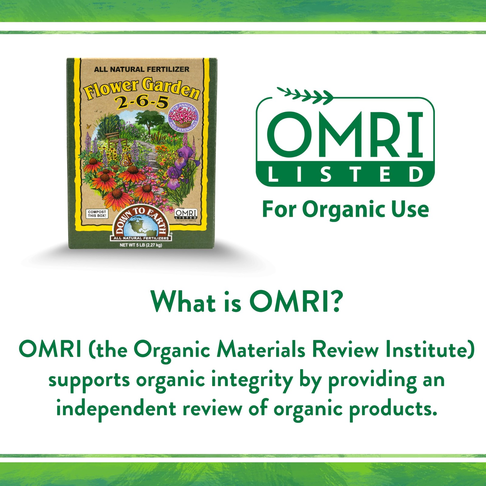 Down To Earth All Natural Fertilizers Organic Flower Garden – Plant Food for …