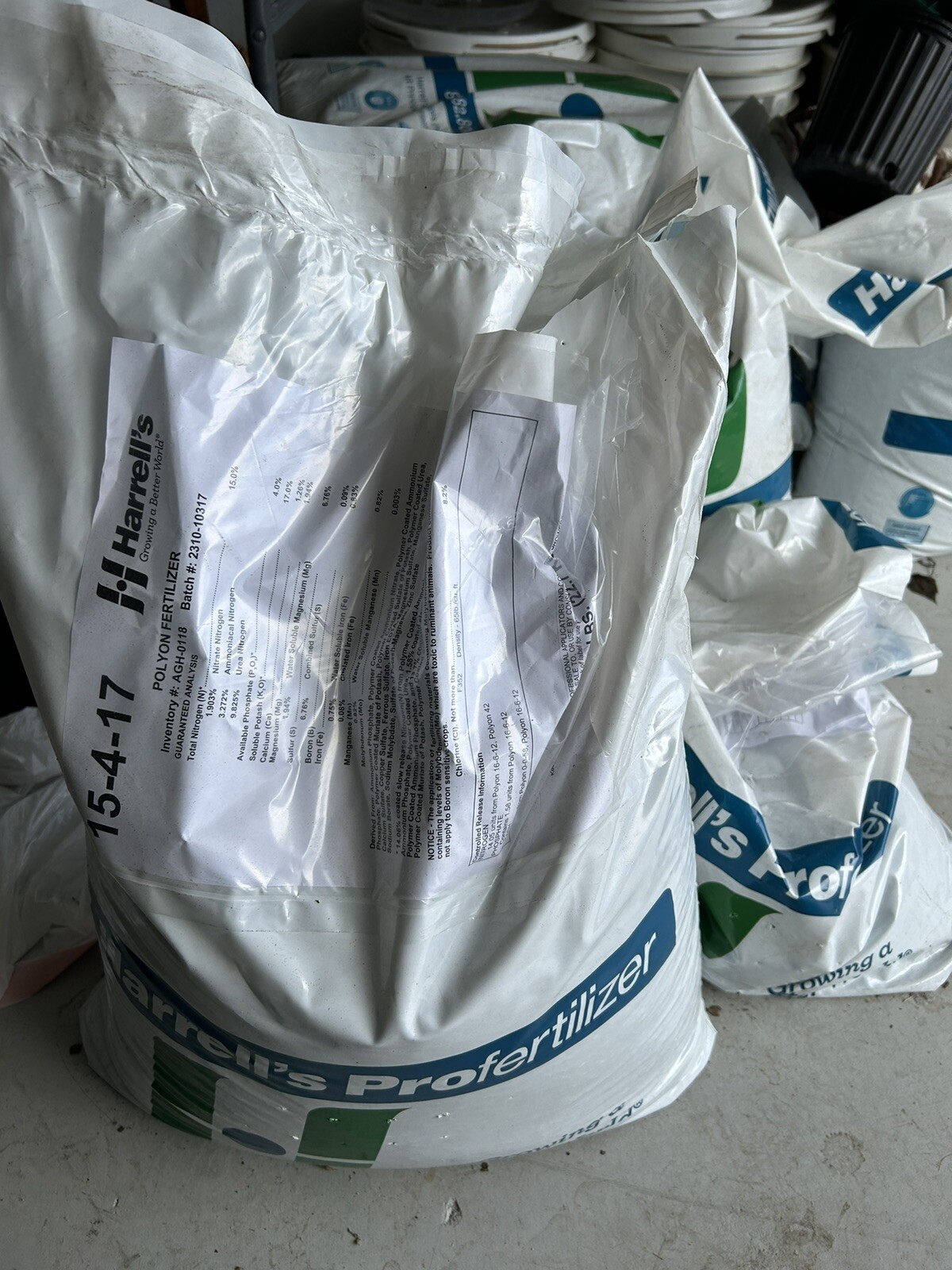 10Lbs 15-4-17 HARRELL’S PROFESSIONAL GRANULAR Fertilizer For All Fruit Trees