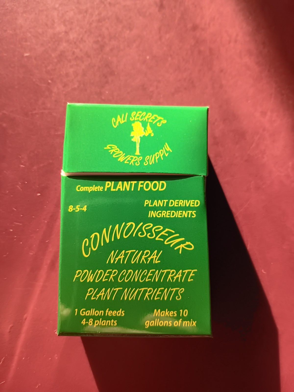CONNOISSEUR ALL NATURAL PLANT FOOD- { 10 GALLON BOX, 15 OZ; 10,20,40 LBS}
