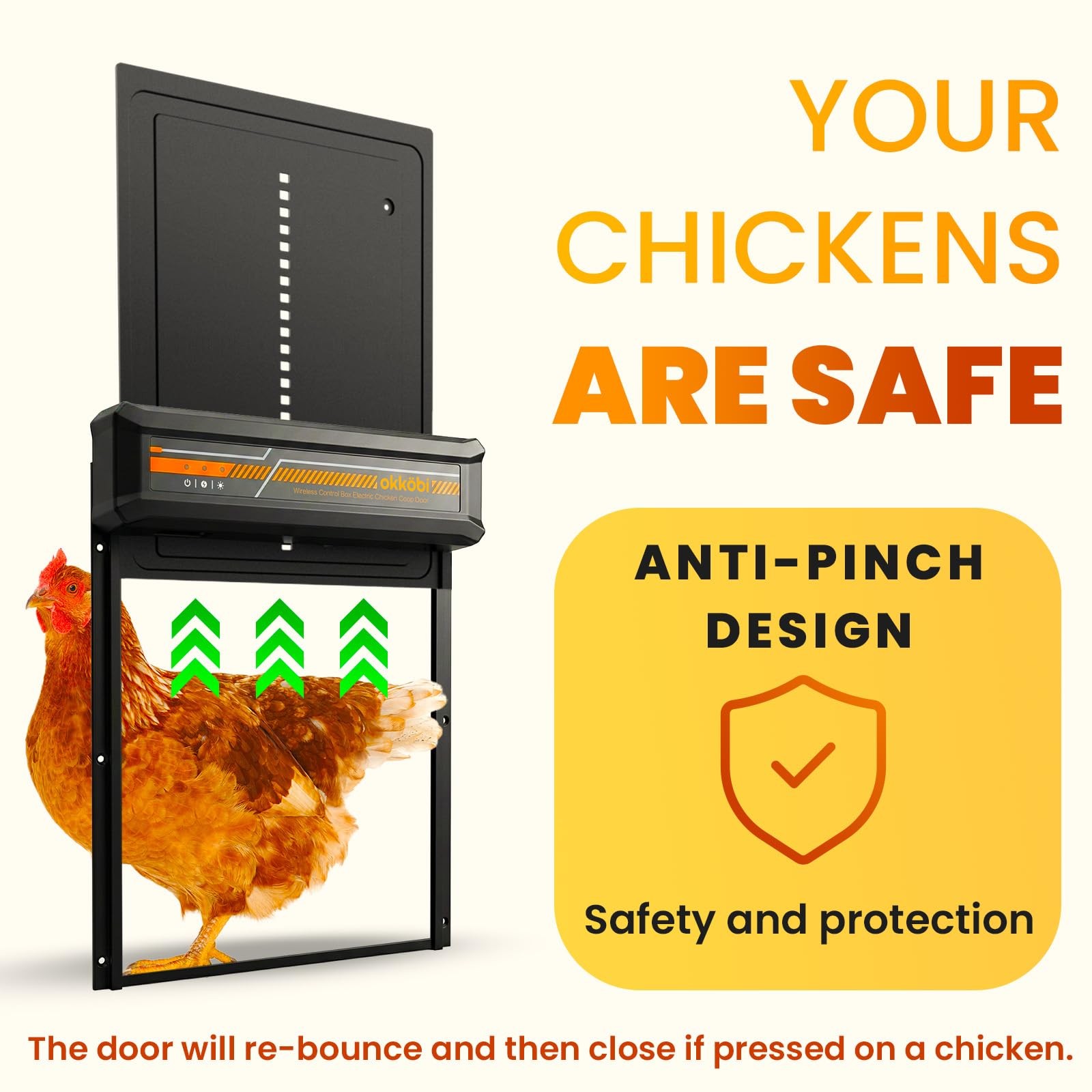Okköbi Wireless Automatic Chicken Coop Lcd Display –